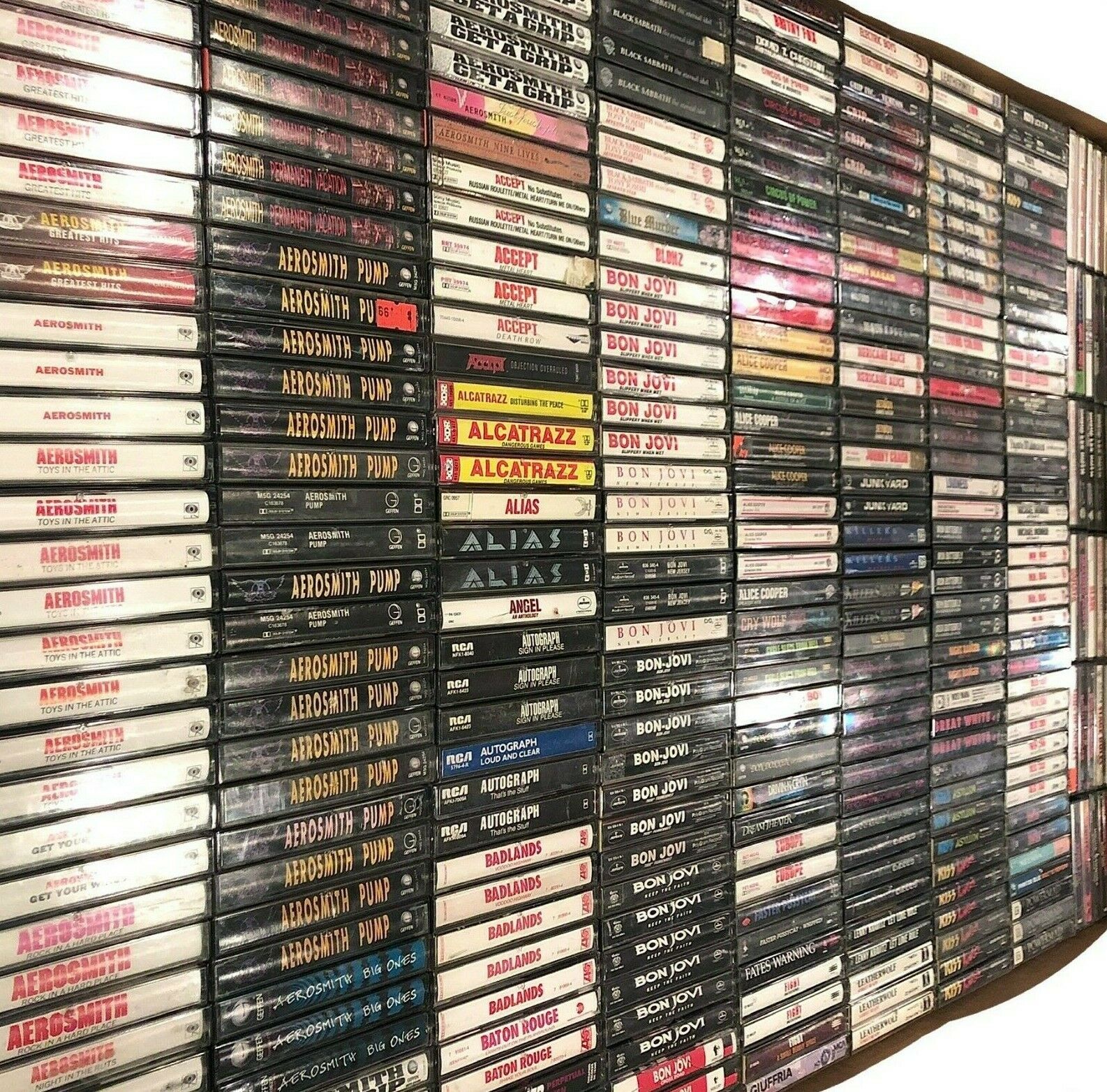 Build Ur Own Cassette Tape Lot - Hard Rock - Van Halen, Ozzy, Kiss + More!!!