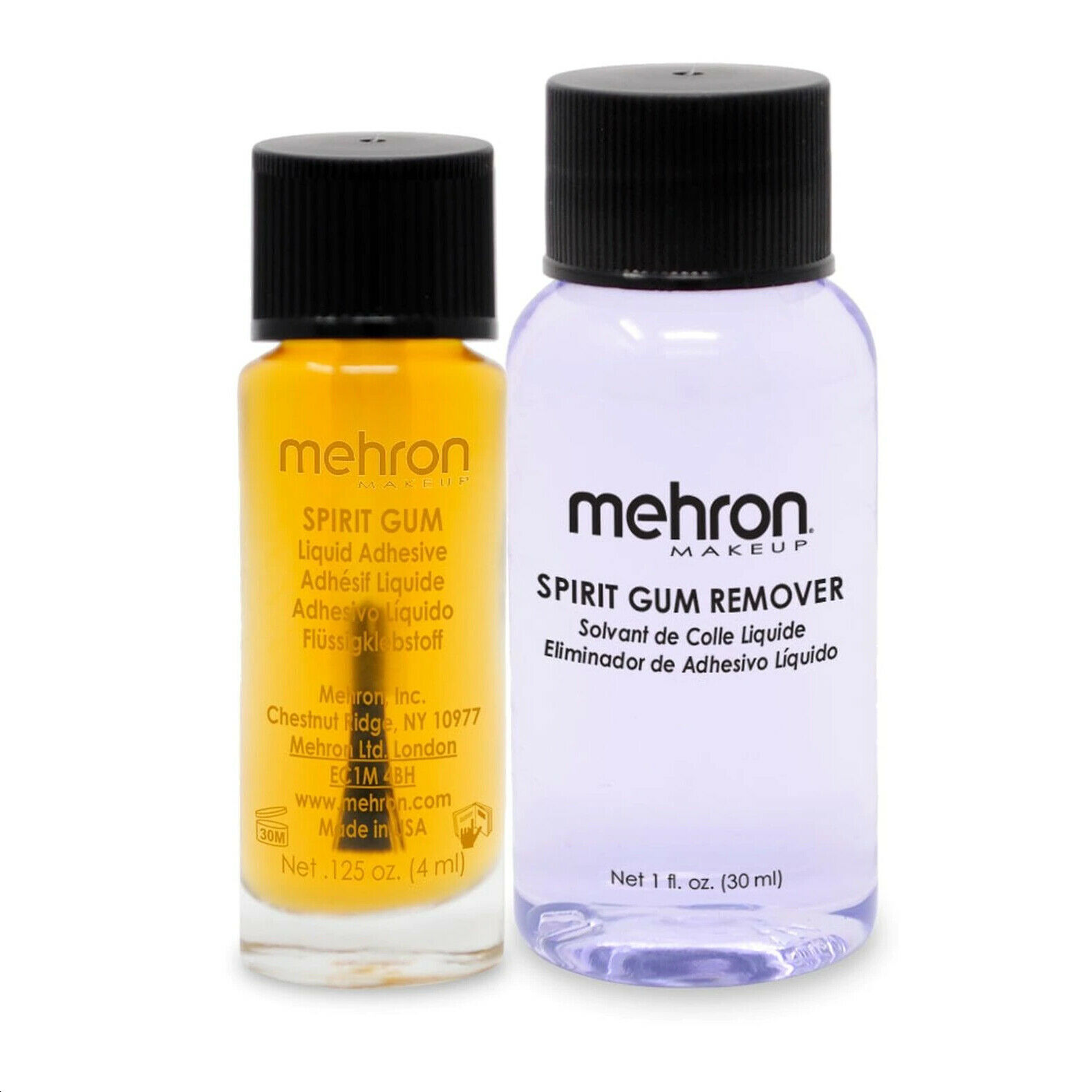 Mehron Spirit Gum Adhesive And Remover Set Special Effect Glue Adhesive Make Up