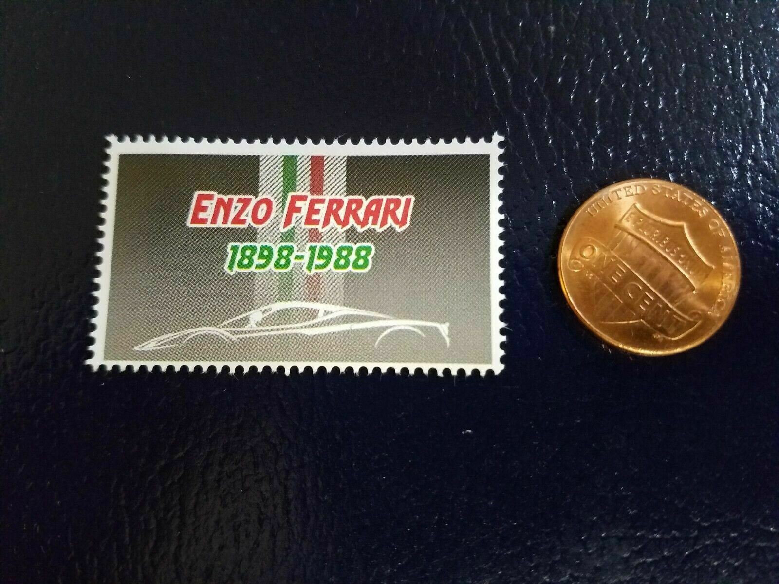Enzo Ferrari Race Car Driver 2018 Republique Du Congo Perforated Stamp (c)